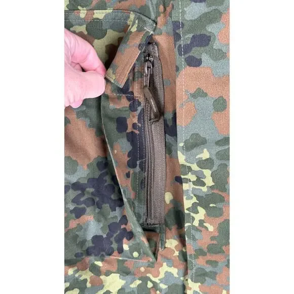Leo Kohler Mens KSK Combat German Army Field Jacket Button Camo Size XL NWT